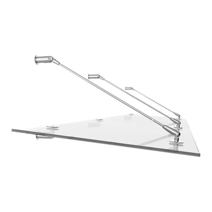 marquise de porte en verre 200x75cm