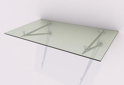 marquise aluminium verre Glaszen 190x90 cm