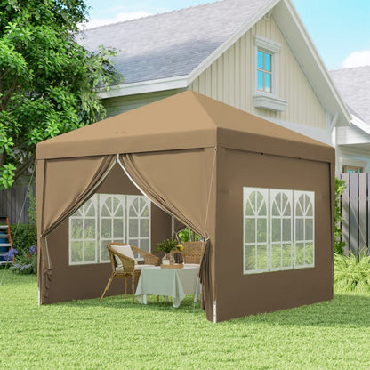 Tonnelle de Jardin 3x3m，Hauteur Réglable