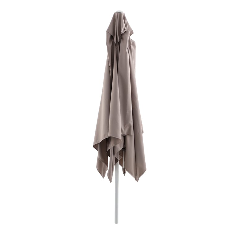 Parasol droit carré taupe L.285 x l.285 cm