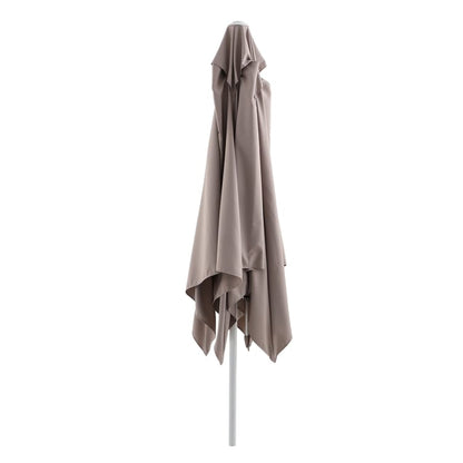 Parasol droit carré taupe L.285 x l.285 cm