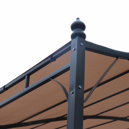 Pergola adossée Beige en Acier 7.5 m² 3x2.5m