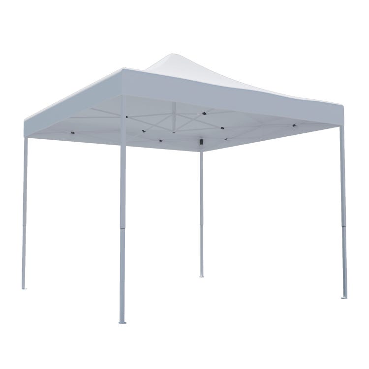 Tonnelle pliable acier blanc, 8.8 m²