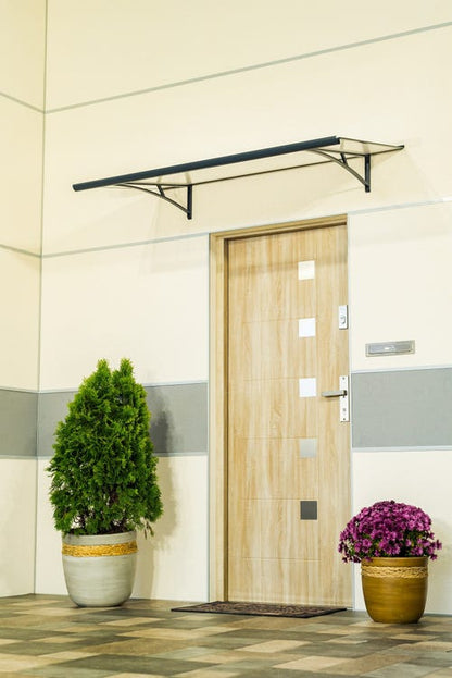 marquise pour porte 197x54cm