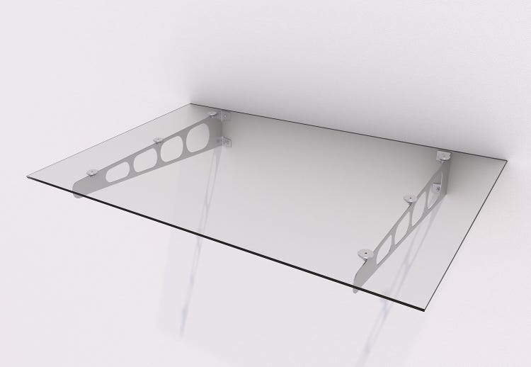 marquise en verre 140 x 90 cm