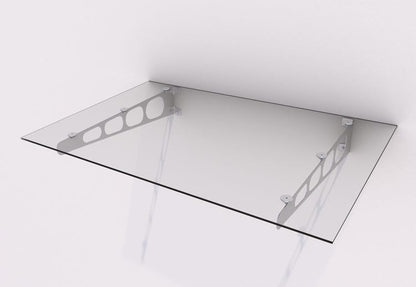 marquise en verre 140 x 90 cm