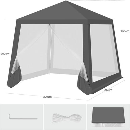 Tonnelle de Jardin Extérieur 3x3m