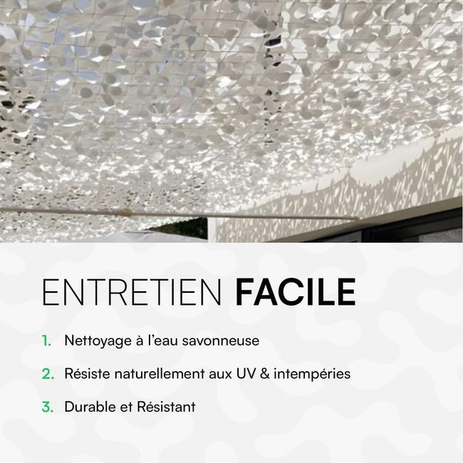 Filet de camouflage Blanc Décoratif Anti-UV