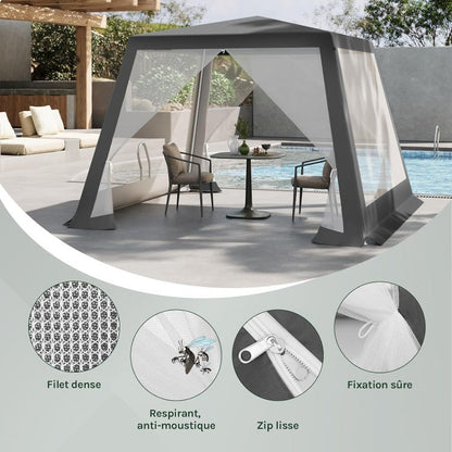 Tonnelle de Jardin Extérieur 3x3m