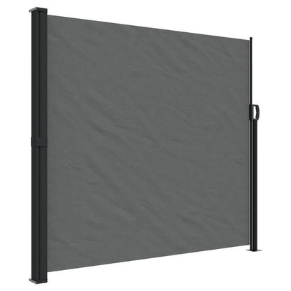 Auvent latéral anthracite 180x500 cm