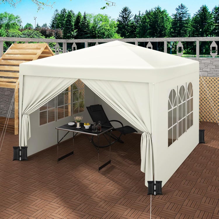 Tonnelle de Jardin 3x3m，Hauteur Réglable