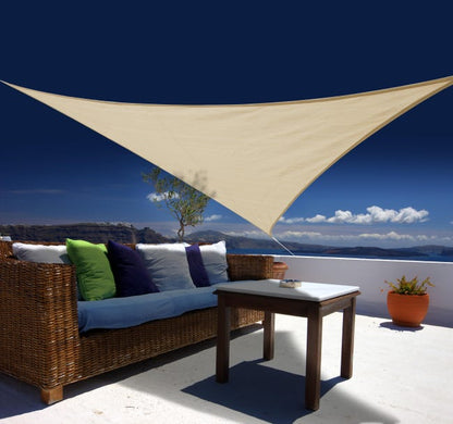 Voile d'ombrage polyéthylène triangulaire L.360xl.360 cm
