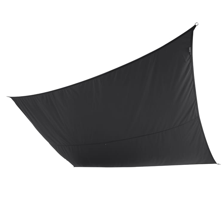 Voile d'ombrage polyester rectangulaire anthracite L.400xl.295cm