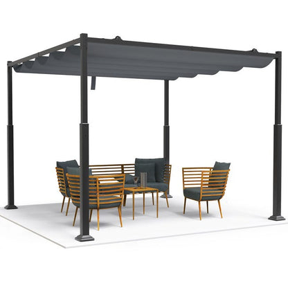 Pergola autoportante Beige en Acier 300x225cm 9.0 m²