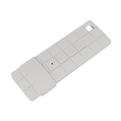 store banne led motorisé semi-coffre gris 5x3m toile grise
