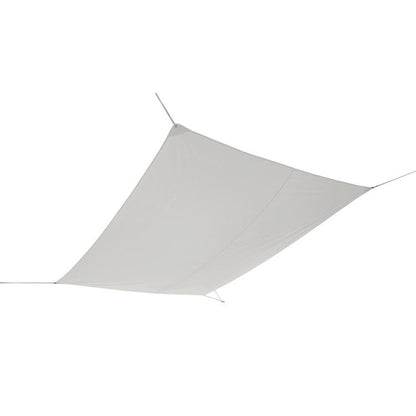 Voile d'ombrage polyester rectangulaire blanc L.400 x l.295 cm