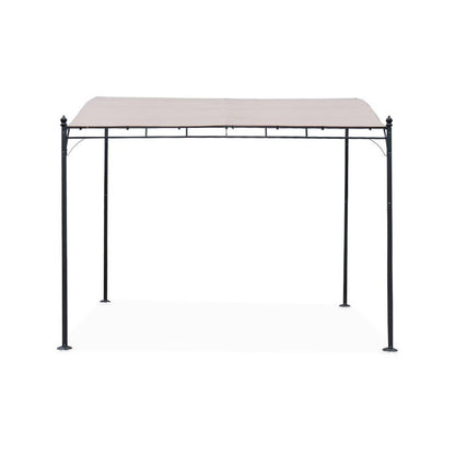 Pergola adossée Beige en Acier 7.5 m² 3x2.5m