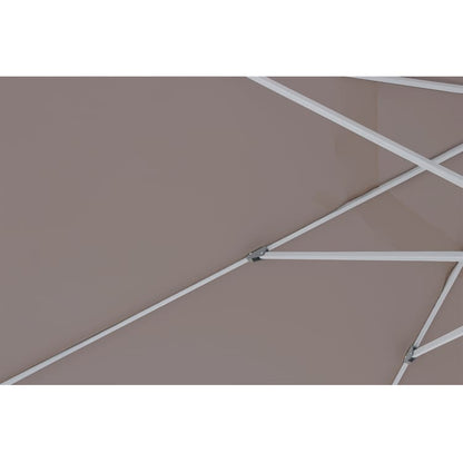 Parasol droit carré taupe L.285 x l.285 cm