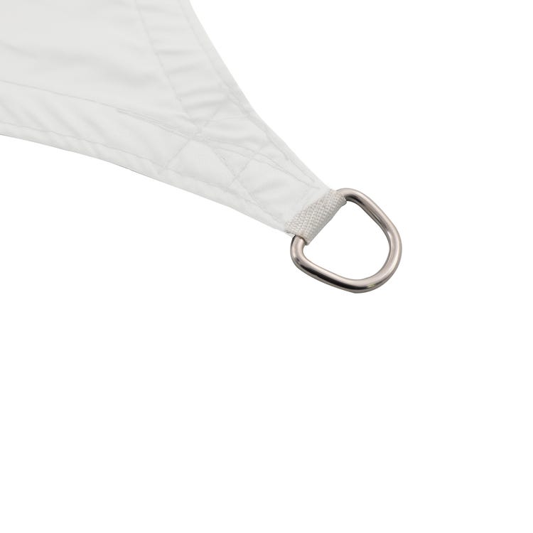 Voile d'ombrage polyester rectangulaire blanc L.400 x l.295 cm