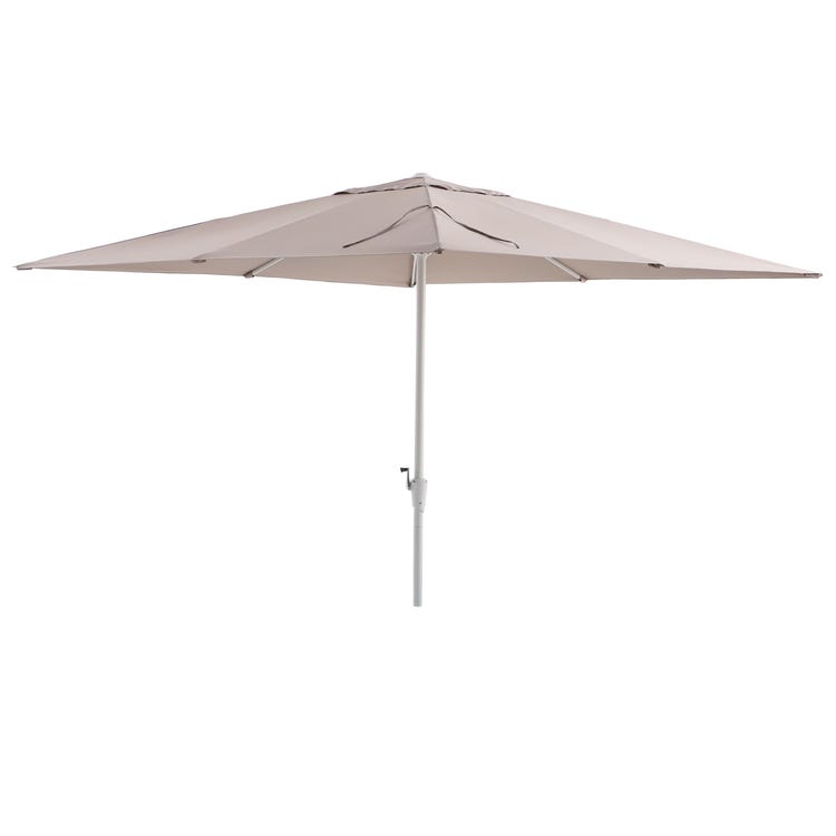 Parasol droit carré taupe L.285 x l.285 cm