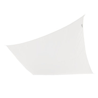Voile d'ombrage polyester rectangulaire blanc L.400 x l.295 cm