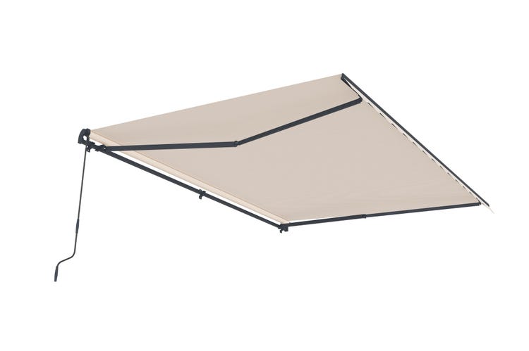 store banne manuel 4x3 - Toile premium 320g/m2 Beige