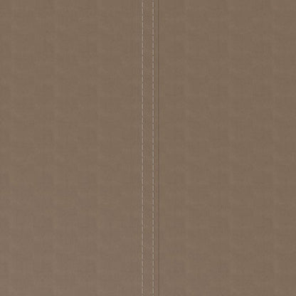 store banne motorisé 5x3 blanc, toile polyester taupe