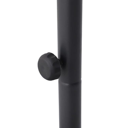 Parasol déporté rond anthracite L.290 x l.290 cm