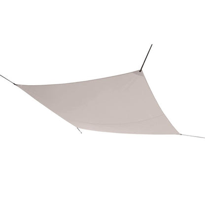 Voile d'ombrage polyester rectangulaire taupe L.400 x l.295 cm