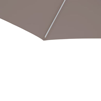 Parasol droit carré taupe L.285 x l.285 cm