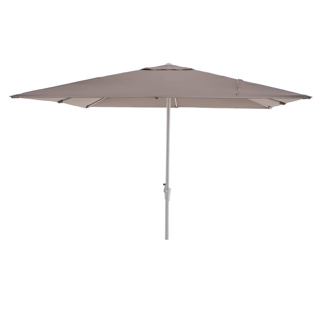 Parasol droit carré taupe L.285 x l.285 cm
