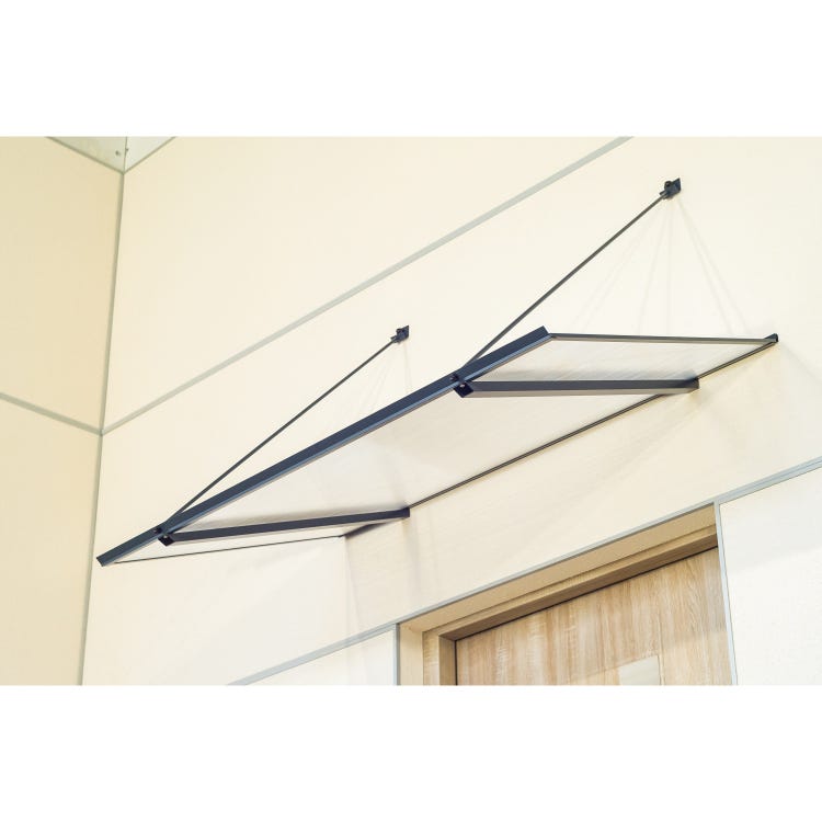 marquise polycarbonate l.120 x H.71 x P.70 cm