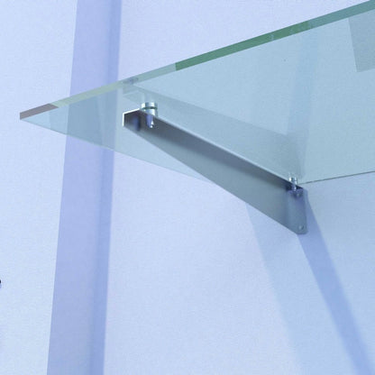 marquises verre Over 200x90 cm supports en Inox