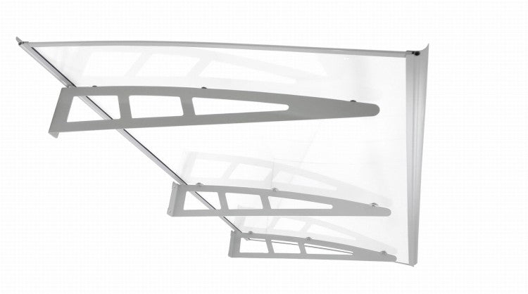auvent porte d'entrée design metal 190x100 cm