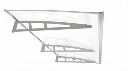 auvent porte d'entrée design metal 190x100 cm