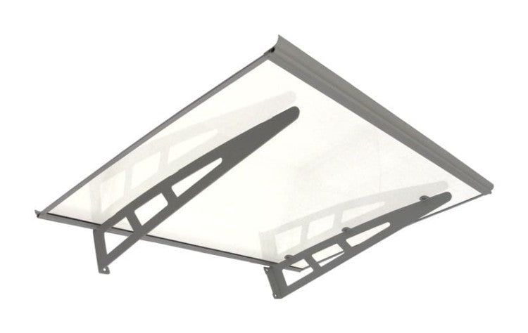 auvent d'entrée moderne metal 150x80 cm