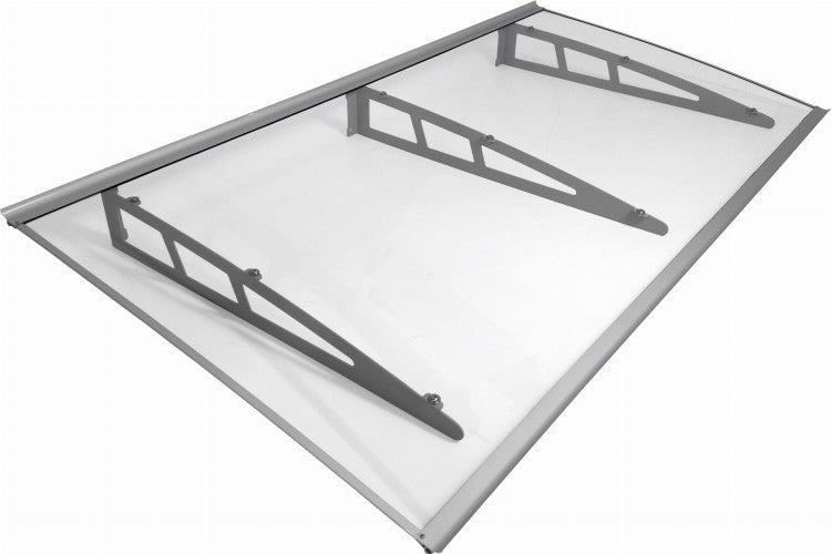 auvent porte d'entrée design metal 190x100 cm