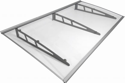 auvent porte d'entrée design metal 190x100 cm