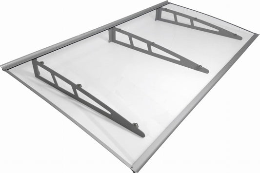 auvent porte d'entrée design metal 190x100 cm