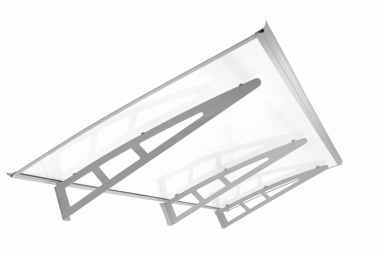 auvent porte d'entrée design metal 190x100 cm