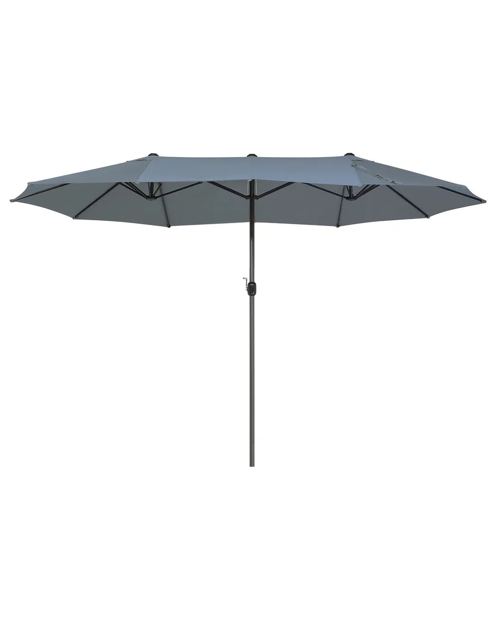 Parasol de jardin 460 cm Gris