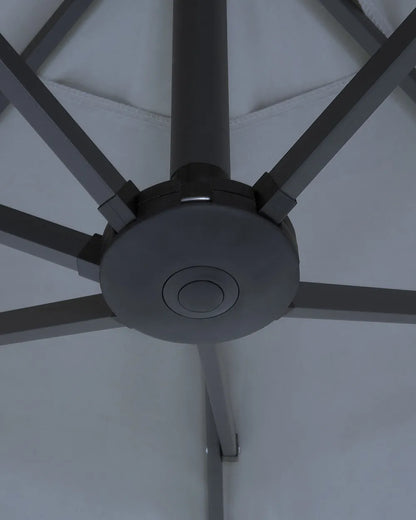 Parasol de jardin 460 cm Gris