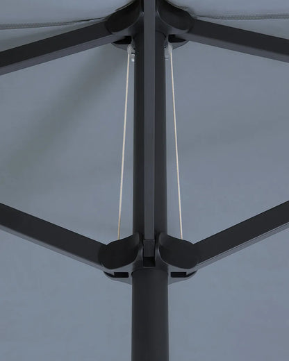 Parasol de jardin 460 cm Gris