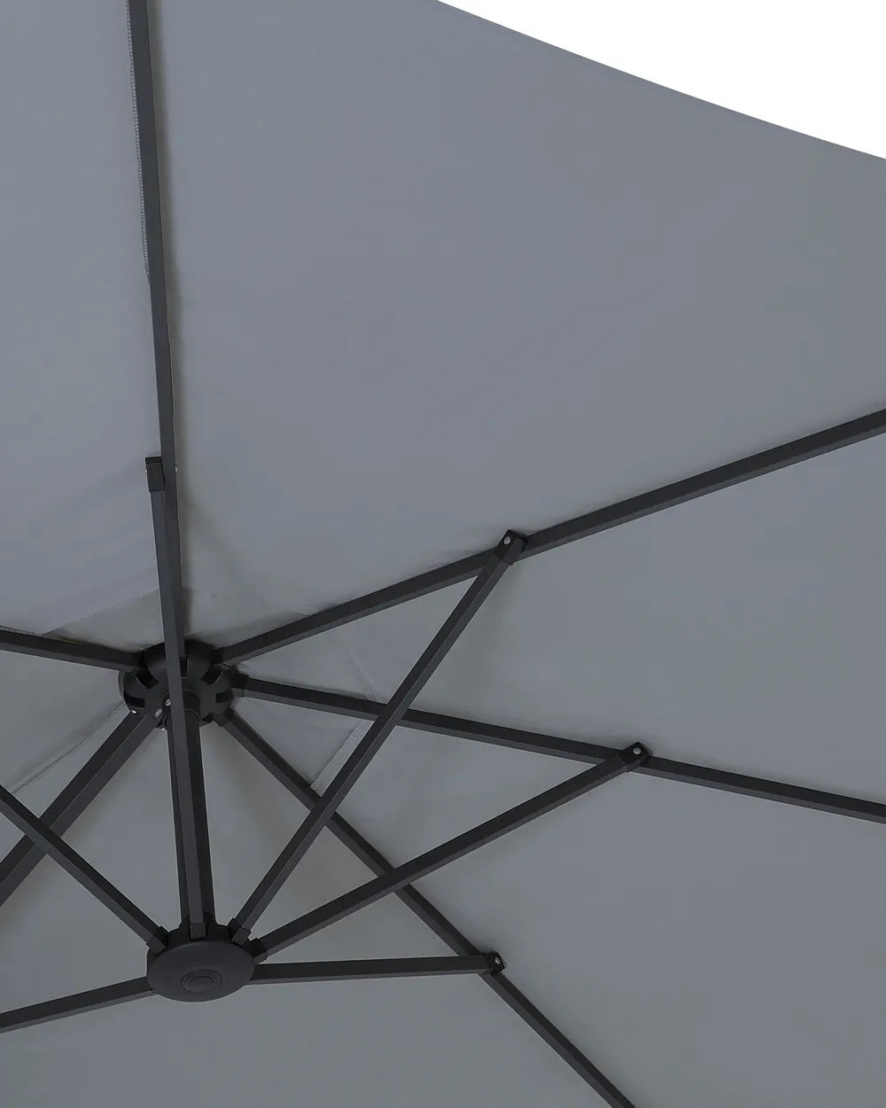 Parasol de jardin 460 cm Gris
